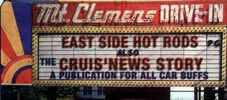 Mt Clemens Drive-In Theatre - Marquee - Photo From Rg